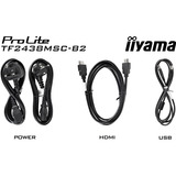iiyama ProLite TF2438MSC-B2, Monitor LED Nero (opaco)