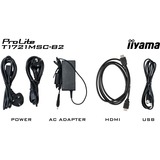 iiyama T1721MSC-B2, Monitor LED Nero (opaco)
