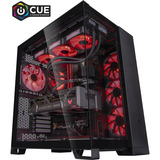 ALTERNATE Custom PC Series • iCUE Red Madness Gaming-PC, PC Gaming Nero/trasparente