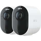 Arlo Ultra 2 Spotlight Esterno 3840 x 2160 Pixel Parete, Telecamera di sorveglianza bianco/Nero, Esterno, Wireless, Amazon Alexa & Google Assistant, FCC, CE, IC, EuP1275, WERCS, Parete, Nero, Bianco