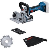 Bosch Fresatrice per lamelle a batteria GFF 18V-22 Professional Solo, 18 Volt, Strumento blu/Nero