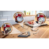 Bosch Serie 4 MUM5X720 robot da cucina 1000 W 3,9 L Rosso, Argento Bilance incorporate rosso/Argento, 3,9 L, Rosso, Argento, Touch, 2,7 kg, 1,1 m, 4 dischi