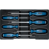 Bosch Set di cacciaviti SL/PH/PZ/TX Professional, 6 pezzi, Cacciavite blu/Nero