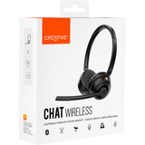 Creative Chat Wireless, Headset Nero