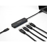 DeLOCK 64170 hub di interfaccia USB 3.2 Gen 1 (3.1 Gen 1) Type-C 5000 Mbit/s Nero USB 3.2 Gen 1 (3.1 Gen 1) Type-C, USB 3.2 Gen 1 (3.1 Gen 1) Type-A, USB 3.2 Gen 1 (3.1 Gen 1) Type-C, 5000 Mbit/s, Nero, Metallo, 85 W