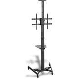 Digitus Carrello per presentazioni TV DA-90370 con ripiano, Supporto Nero