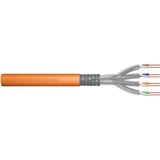 Digitus Cavo di installazione con doppino intrecciato CAT 7 S-FTP, AWG 23/1 arancione , AWG 23/1, 250 m, Cat7, S/FTP (S-STP)