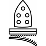 EINHELL Levigatrice multifunzione TH-OS 1016, Delta Sanders rosso/Nero