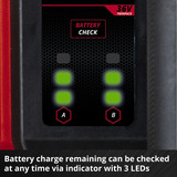 EINHELL Pompa da giardino automatica a batteria AQUINNA 36/38 F LED AUTOMATIC, 36Volt (2x18V) rosso/Nero