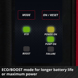 EINHELL Pompa da giardino automatica a batteria AQUINNA 36/38 F LED AUTOMATIC, 36Volt (2x18V) rosso/Nero