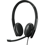 EPOS | SENNHEISER ADAPT 165 USB II Auricolare Cablato A Padiglione Ufficio USB tipo A Nero Nero, Cablato, Ufficio, 20 - 20000 Hz, 145 g, Auricolare, Nero