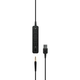 EPOS | SENNHEISER ADAPT 165 USB II Auricolare Cablato A Padiglione Ufficio USB tipo A Nero Nero, Cablato, Ufficio, 20 - 20000 Hz, 145 g, Auricolare, Nero