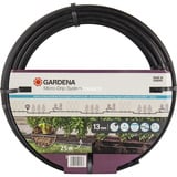 GARDENA Micro-Drip-System Tubo gocciolante per cespugli/siepi 1,6 l/h, 25 metri, Contagocce Nero