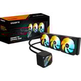 GIGABYTE GAMING 360 Raffreddamento Liquido per CPU - 3x120 mm Ventole ARGB, Meccanismo di bloccaggio a scorrimento, DAISY-CHAIN, Compatibile con Intel LGA 1851 e AMD AM5, Raffreddamento ad acqua Nero, Meccanismo di bloccaggio a scorrimento, DAISY-CHAIN, Compatibile con Intel LGA 1851 e AMD AM5, Raffreddatore di liquidi tutto in uno, 12 cm, Nero