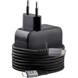 Intenso Intenso Power Adapter W100ACC GaN + C520C Cavo, Caricabatterie Nero