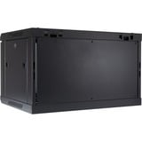 Inter-Tech SMA-6406 6U Da parete Nero, IT armadio Nero, Da parete, 6U, 30 kg, Lucchetti, 14,4 kg, Nero