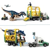 LEGO Jurassic World Missione dinosauro: camion di trasporto dell’allosauro, Giochi di costruzione Set da costruzione, 8 anno/i, Plastica, 588 pz, 1,02 kg