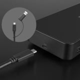 Lindy Docking station ibrida per laptop USB Tipo C e Tipo A Nero