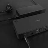 Lindy Docking station ibrida per laptop USB Tipo C e Tipo A Nero