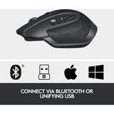 Logitech MX Master 2S Wireless mouse Mano destra RF senza fili + Bluetooth Laser 4000 DPI grafite, Mano destra, Laser, RF senza fili + Bluetooth, 4000 DPI, Grafite