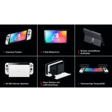 Nintendo Switch (modello Oled) Bianco, schermo 7 pollici, Console portatile bianco, schermo 7 pollici, Nintendo Switch, NVIDIA Custom Tegra, Bianco, Analogico/Digitale, Tasto Home, Pulsante di accensione, Pulsanti