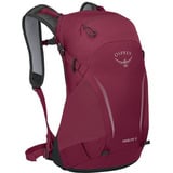 Osprey Hikelite 18, Zaino Vino rosso/Nero