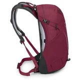 Osprey Hikelite 18, Zaino Vino rosso/Nero