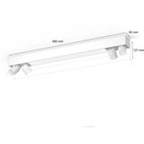 Philips Hue White & Color Ambiance Centris 4 faretti da soffitto, Luce LED bianco