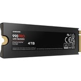 Samsung 990 PRO NVMe 4TB con Dissipatore di calore, SSD interno, Disco a stato solido SSD interno, 4 TB, M.2, 7450 MB/s