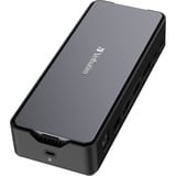 Verbatim CDS-15S Cablato USB 3.2 Gen 1 (3.1 Gen 1) Type-C Nero, Grigio, Docking station alluminio/Nero, Cablato, USB 3.2 Gen 1 (3.1 Gen 1) Type-C, 100 W, 3,5 mm, 1000 Mbit/s, Nero, Grigio