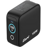 Verbatim Mini caricatore GaN con display, Caricabatterie Nero