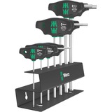 Wera Set 454/7 HF 2 cacciaviti a manico trasversale + supporto, 7 pezzi, Cacciavite Nero/Verde