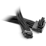 be quiet! CHR-7710 0,7 m, Cavo Nero, 0,7 m, 12V-2x6, 12VHPWR, Maschio, Maschio, Dritto
