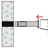 fischer HM 6x65 S, Tassello argento