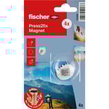 fischer Press2fix artiglio magnetico 4 pezzi, Gancio argento