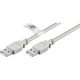 goobay 50796 cavo USB 2 m USB 2.0 USB A Grigio grigio, 2 m, USB A, USB A, USB 2.0, 480 Mbit/s, Grigio