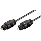 goobay AVK 216-050 0.5m 2.2mm cavo audio 0,5 m TOSLINK Nero Nero, Maschio, TOSLINK, Maschio, 0,5 m, Nero