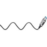 goobay Cavo adattatore Ethernet USB-A 3.2 Gen1 > RJ-45, Slim Nero/grigio