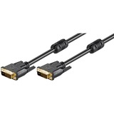 goobay MMK 110-1000 G 24+1 DVI-D 10m cavo DVI Nero Nero, 10 m, DVI-D, DVI-D, Nero, Maschio/Maschio