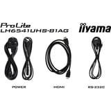 iiyama ProLite LH6541UHS-B1AG, Public Display nero lucido