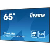 iiyama ProLite LH6541UHS-B1AG, Public Display nero lucido