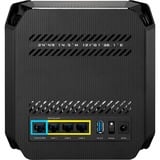 ASUS ROG Rapture GT6 AX10000 AiMesh 1 Pack Banda tripla (2.4 GHz/5 GHz/5 GHz) Wi-Fi 6 (802.11ax) Nero 4 Interno, Router Nero, Nero, Interno, Router Mesh, Potenza, 538,8 m², Banda tripla (2.4 GHz/5 GHz/5 GHz)