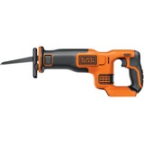 BLACK+DECKER Black+Decker Li-Ion Akku-Säbelsäge (18V, 22 mm Hublänge, max. 110 mm Schnitttiefe, flexibler Sägeschuh, ergonomische Griffgummierung, ohne Akku und Ladegerät) BDCR18N arancione /Nero, 22 mm Hublänge, max. 110 mm Schnitttiefe, flexibler Sägeschuh, ergonomische Griffgummierung, ohne Akku und Ladegerät) BDCR18N