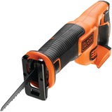 BLACK+DECKER Black+Decker Li-Ion Akku-Säbelsäge (18V, 22 mm Hublänge, max. 110 mm Schnitttiefe, flexibler Sägeschuh, ergonomische Griffgummierung, ohne Akku und Ladegerät) BDCR18N arancione /Nero, 22 mm Hublänge, max. 110 mm Schnitttiefe, flexibler Sägeschuh, ergonomische Griffgummierung, ohne Akku und Ladegerät) BDCR18N