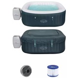 Bestway 60015 centro benessere e vasca idromassaggio Verde, Bianco 806 L Rettangolo, Piscina Petrolio, Verde, Bianco, 806 L, Rettangolo, 6 persona(e), 40 °C, 2 °C/h