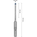 Bosch Expert Punta per martelli SDS plus-7X, Trapano Martello perforatore, Hammer drill bit, 5 mm, 115 mm, Cemento, Pietra, 5 cm