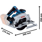 Bosch GKS 18V-57-2 Professional, Sega circolare blu/Nero, 104 dB, 93 dB, 18 V, 245 mm, 440 mm, 300 mm