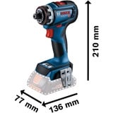 Bosch GSR 18V-90 FC PROFESSIONAL 2100 Giri/min SDS-plus 920 g Nero, Blu, Argento, Trapano avvitatore blu/Nero, Trapano con impugnatura a pistola, SDS-plus, Senza spazzola, Nero, Blu, Argento, 1,3 cm, 2100 Giri/min