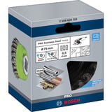 Bosch Spazzola a tazza PRO acciaio inossidabile heavy X-Lock, Ø 75mm, intrecciata, Pennello 
