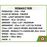 COBI Renault R35 - Valentine IX - Panzer I, Giochi di costruzione 